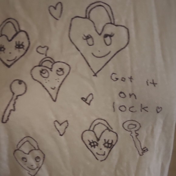 Re/Done Got It On Lock Loose Tee Size L - Picture 3 of 4